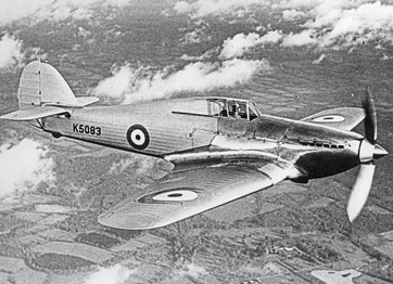 First flight of the Hurricane,1935