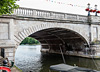 Kingston Bridge from the north, showing evidence of past bridge extensions